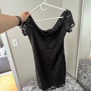 NWOT black mini dress